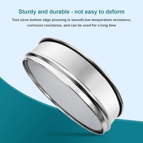 7.9" (20cm) 304 Stainless Steel Lab Sieve, 16 Mesh (1.18mm) Screen Sifter - size: 16Mesh(1.18mm)/Ф7.9in