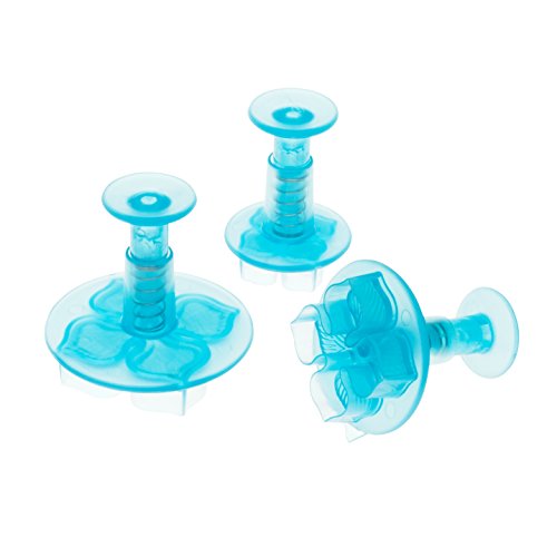 Ateco Laurustinus/Hydrangea Sugar Paste Cutters with Plunger, Graduated 3 Piece Set - size: Hydrangea Blossom, set of 3