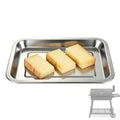 Cream Cheese Smoker Tray, Stainless Steel Baking Sheet, Ultra Thick Material, Sturdy for Repeated Use, Won't Break, Rounded Corners, Smooth Surface, Easy to Clean, Great for Backyard BBQ
