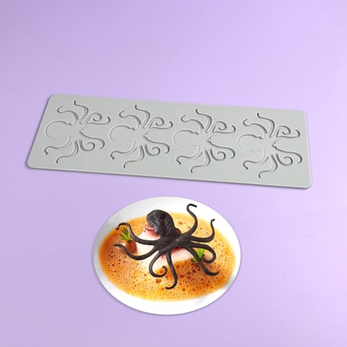mostsom Silicone Fondant Mold Octopus ShapeChocolate Candle Making Molds Non-Stick Resin Art Mould Cake Decorating Tools DIY Craft Party Baking Supplies (C_ Octopus) - size: C_ Octopus