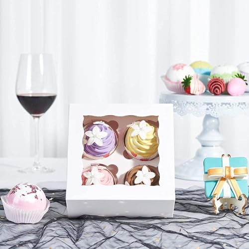 50 Pack White Chocolate Bomb Gift Boxes Auto pop up - color: White