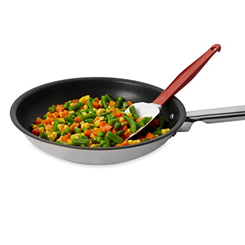Rubbermaid Commercial Products High Heat Silicone Spoon, 9.5-Inch, Red