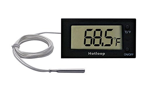 Digital Oven Thermometer Heat Resistant up to 572°F/300°C, LCD - color: Black