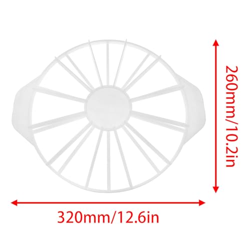 10.6 Inch Cake Portion Cutter 10 and 12 Slice Marker with Handles