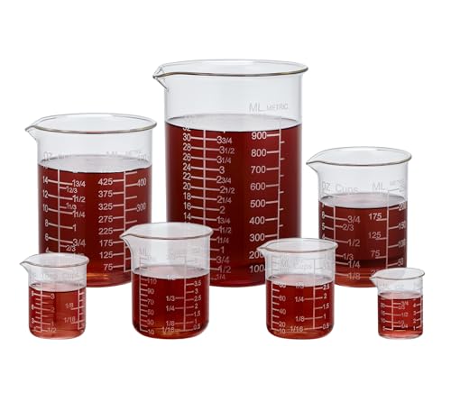 Ackers Etching Scale Measuring Glass V-Shaped Spout Made of High Borosilicate Glass Measuring for Kitchen or Restaurant, Easy to Read,60ML (2 Oz) 丨(2 Pack) - size: 60 ml (2 oz, 1/4 cup)