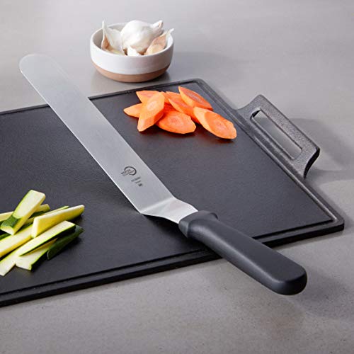Mercer Culinary Offset Spatula, 10 Inch, Stainless Steel,Black - size: 10 in, style: Offset