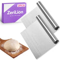 2 Pack Stainless Steel Dough Cutter Scraper Set - Bench Scraper & Pastry Knife with Measuring Marks - Bread Dough Baking Professional Kitchen Tool