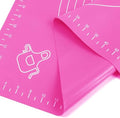 Non Stick Silicone Baking Mat for rolling dough, 25 x 18 Inches, Pink - color: Pink, size: 25"L x 18"W