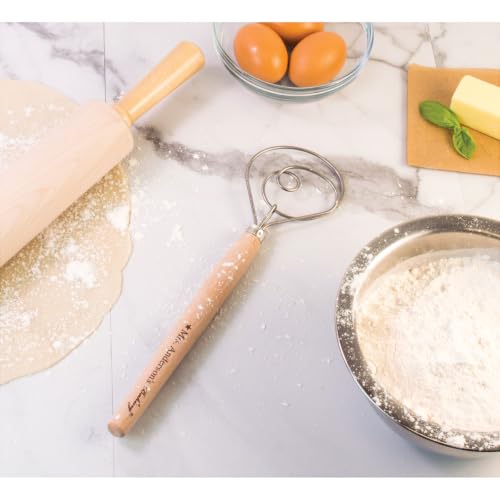 Mrs. Anderson's Baking Dough Whisk, Single-Loop, 12 Inch, 18/8 Stainless Steel, For Gently Mixing Doughs, Batters, And Bread Mixes - style: Dough Whisk, 12-Inch