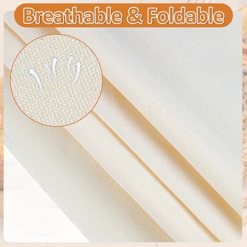Ninsula 4PCS Tea Towels for Baking Sourdough, 14x18.8 Inch Reusable Thick Bread Towels for Proofing, Bread Cloth for Baguettes, Pastry, Loaves