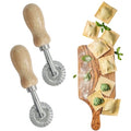 2Pcs Single Wheel Pastry Cutter, Short Handle - size: Short Handle