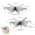 2-Pack Pie Cutter 8 Slice & 7 Slice - 13.6" Stainless Steel Pie Slicer & Cheesecake Cutter, Commercial-Grade Cake Slicer for Even Slices, Perfect for Pies, Pizzas, Desserts