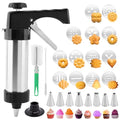 Cookie Press Kit, Manual Spritz Cookie Maker Set with 13 Discs and 8 Tips