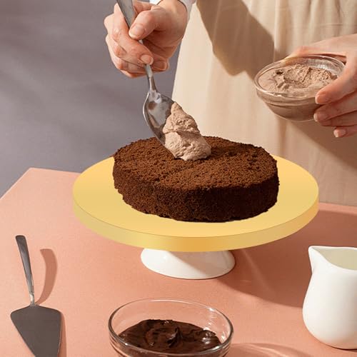 10 Inch Round Gold Cake Drums, Sturdy 1/2 Inch Thick Cake Base - color: Gold, size: 10inch/10pcs