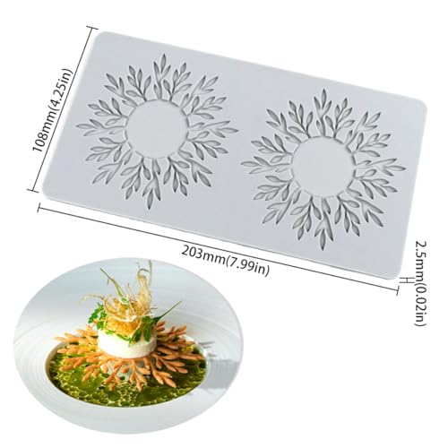 mostsom Silicone Lace Mold Tree Branch Pattern Fondant Molds Hollow Cake Decorating Baking Tools Food-Grade Non-Stick DIY Mould for Home & Garden Cookies Chocolate (A_ Branch) - size: A_ Branch