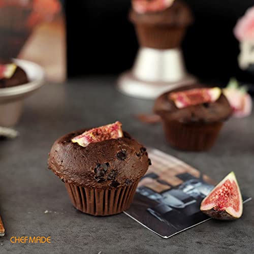 CHEFMADE Muffin Cake Pan, Nonstick 4-Inch 4Pcs Cupcake Pan Set - size: 4 Inch Muffin 4Pcs