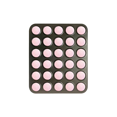 Fox Run Mini Macaron Baking Pan, 30 Small Cup Non-Stick Macaron Cookie Pan - size: 12 Cup Mini Macaron