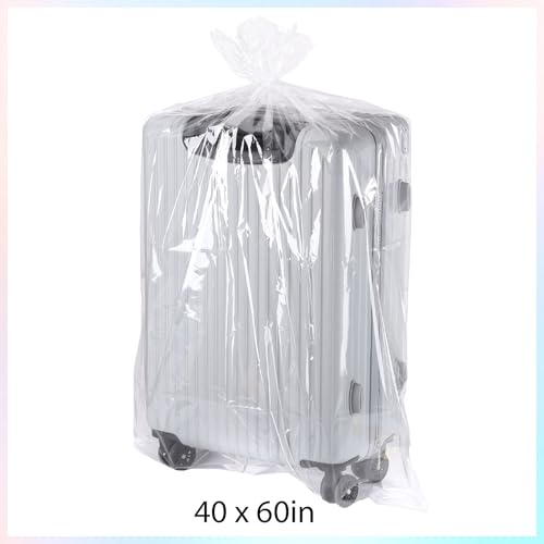 woric Extra Large Clear Cellophane Bags 40x60 Inch for Large Gift Baskets - size: 40x60 Inch