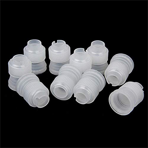 24 Pack Cake Decorating Couplers & Nozzles Plastic Icing Piping Tips Set for Baking