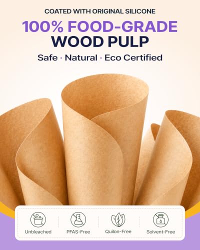 Katbite 9x13 Inch Parchment Paper Sheets 220PCS, Unbleached Non-Stick - size: 9x13 Inch 220pcs