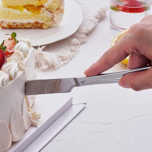 GoGeiLi Stainless Steel Wedding Cake Cutting Set - color: Silver
