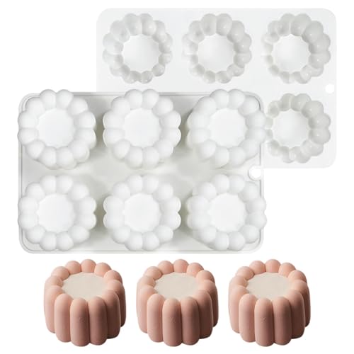 mostsom Silicone Flower Mousse Cake Mold Ice Cream Chocolate Mold Soap 3D Cupcake Bakeware Baking Dish Cake Pan Muffin Mould (A_ Flower)