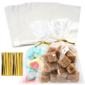 4x6" Clear OPP Treat Bags 200Pcs with Twist Ties, Cellophane Bakery Bags - color: 4*6 Inch 200pcs