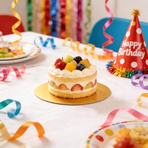 8 Pack 8 Inch Round Cake Boards,Gold Cardboard Cake Rounds - color: Gold, size: 8Inch, style: Classic Round