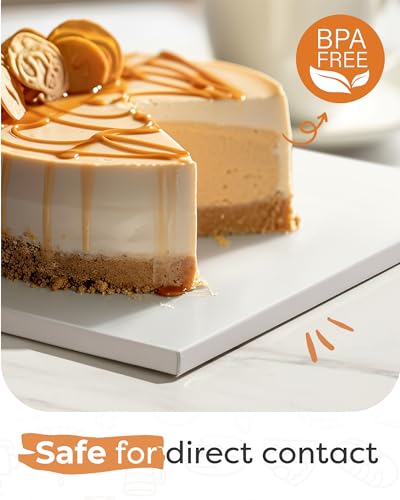 Kootek Cake Board 12 Inch Square Cake Drum Base para Pastel, 1 Pack - size: 12 Inch/1 Pack