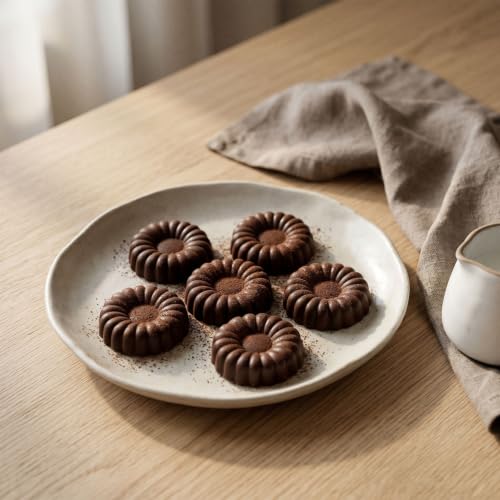 6 Cavity Donut Silicone Chocolate Molds - color: Style E