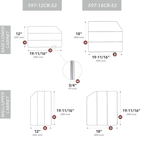 Rev-A-Shelf 12" Bakeware and Tray Divider for Wall/Base Cabinets, 2 Pack - size: 2 Pack, 12" H