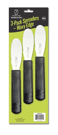 Mercer Culinary Millennia Spreaders with Wavy Edge, 3 Pack - color: Black, size: Spreaders with Wavy Edge (3-Pack)