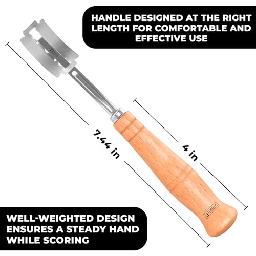 Orblue Bread Lame, Dough Scoring Tool with 12 Blades