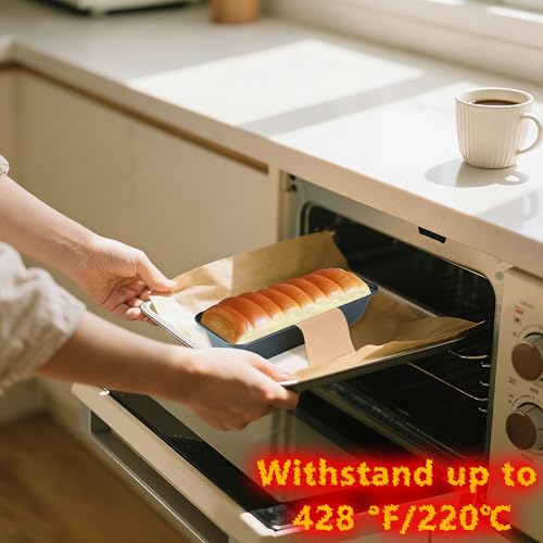 100 Pcs 13x5 in Loaf Pan Liners for Baking Bread Pan Parchment Paper - size: 13.4*5.12 inch