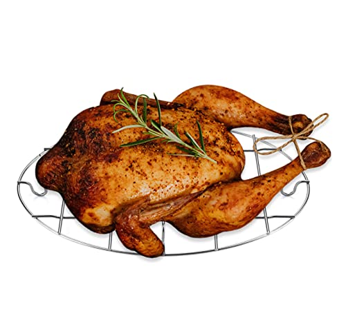 TamBee Turkey Roasting Cooling Racks Wire Broiling Rack Roasting Rack - size: 11.3" x 8.3"-1pc