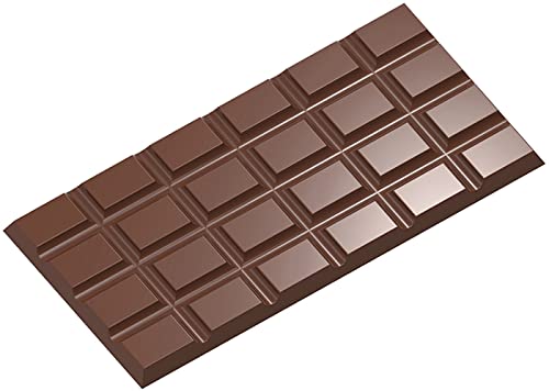 Chocolate World CW2438 Polycarbonate Candy Mold with 3 Tablet Cavities, Each 77mm x 156mm x 6mm High