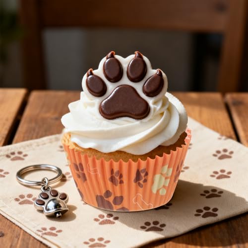600 Pcs Paper Baking Cups Cupcake Wrappers,Paw Cupcake Liners