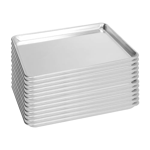 12 Pack Half Size Aluminum Baking Sheet Pan, 18 x 13 in - size: 12-pack Solid Half Size (18"×13")