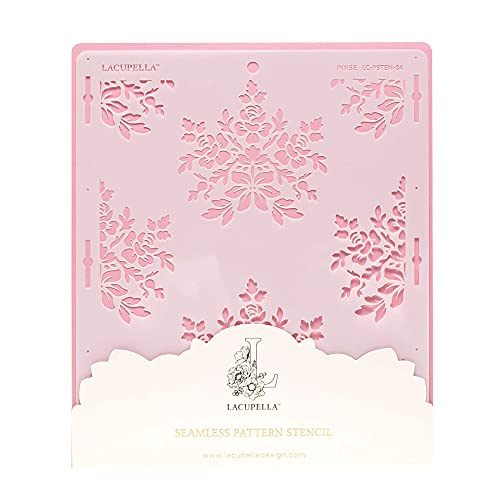 Lacupella Cake Decorating Stencil for Tall Buttercream Cake, Royal Icing, Ganache, Paint, Airbrush (Poise) - style: POISE