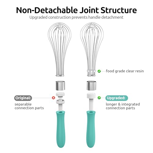U-Taste Wire Whisk for Cooking, 18/10 Stainless Steel Wisk, L/Aqua Sky - color: Aqua Sky, size: Large