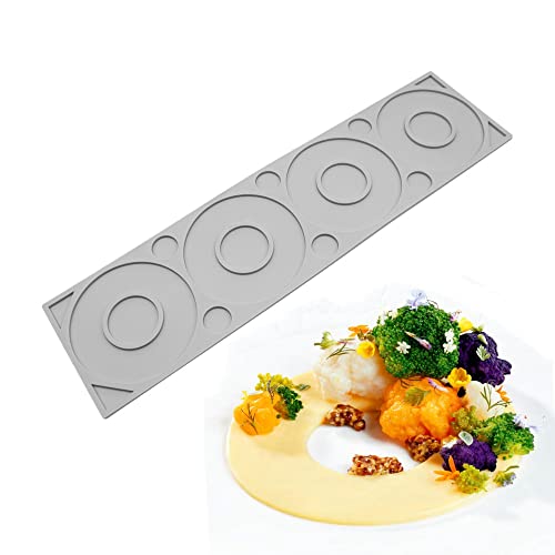 Silicone Mold Hollow Love Heart Shape Tree Leaf Lace Molds Chocolate Candy Fondant Mold 3D Tree Branch Leaves Cake Fondant Silicone Mold Clay Mould for Cupcake (Circular C_18.56x4.8x0.16inch) - size: Circular C_18.56x4.8x0.16inch