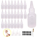 24 Pack 1-Ounce Plastic Squeeze Bottles with Measurement - size: 1 Ounces (Pack of 24)