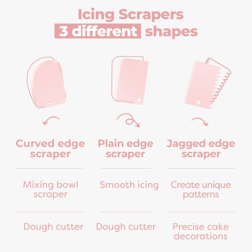 Kootek 71 Cake Decorating Kit Baking Supplies Tools for Beginners & Pros - color: Light Pink