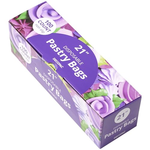 KEE-SEAL Disposable Pastry Piping Bags | 21 Inch | 100 Pack - size: 21"