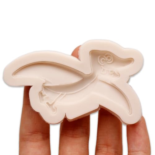 Pterodactyl Dinosaur Silicone Fondant Mold, 2.76x1.57 inch - color: Light White-R1023