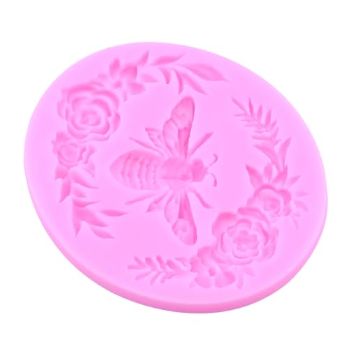 Insect Silicone Mold Butterfly Bee Beetle Fondant Molds Set Of 4 - color: Style L