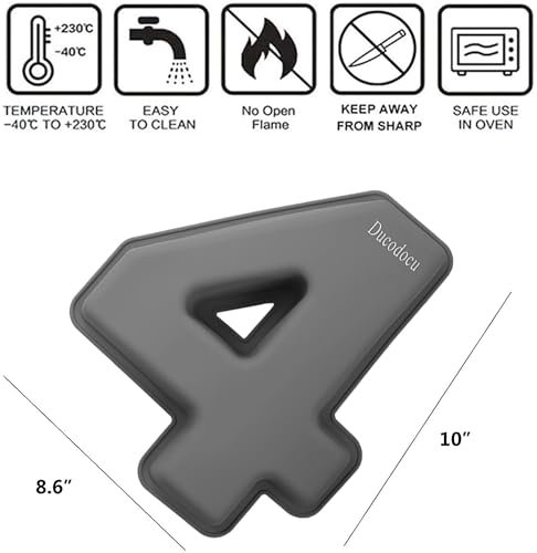 Ducodocu Silicone Number Cake Pan Large 3D Number Cake Mold Baking Forms Novel Cake Tins DIY Baking Mold for 15/51th Birthday Wedding Anniversary 10 inch Number of 1&4 Grey, Purple - size: 1&4