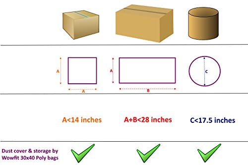 Wowfit 30x40 Clear Poly Bags, 10 CT, 1.6 Mil, Art, Posters & Wreath Covers - size: 30"x40"-10pcs
