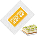 1/4 Sheet Cake Board, Rectangle Cake Drum 10x14 in, 1 Pc Thick White Base