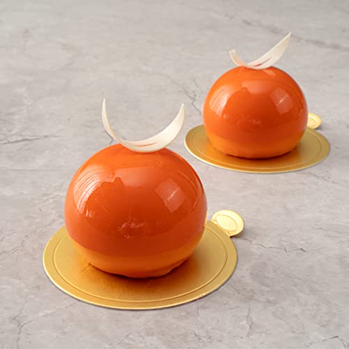 Restaurantware-Pastry Tek 8 Cavities Ball Mold, 1 Oven-Ready Chocolate Mold - Flexible, Freezable, White Silicone Baking Mold, Easy Release, For Making Candies or Chocolates - size: 1 Count, style: Ball